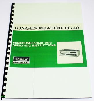 Grundig Tongenerator TG-40 /technische Unterlage